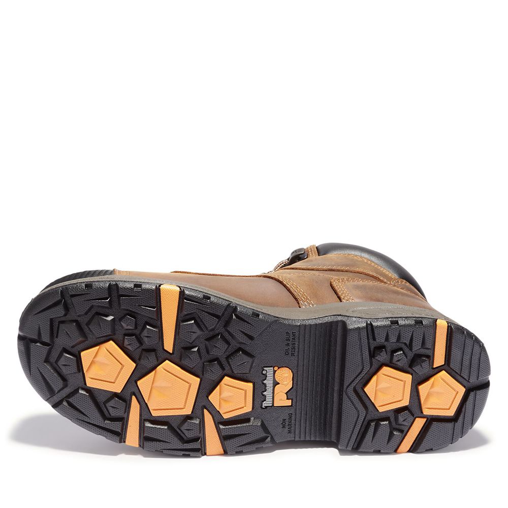 Bocanci De Muncă Timberland Barbati Maro/Negrii - Pro® Helix Hd 6\" Comp Toe - Romania - BFYRTN298